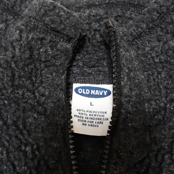 Old Navy nubby fleece zip up jacket - Picture 3 of 3